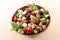 Mixed salad with tomato, olive, feta cheese