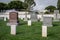 Mixed style tombstones, Rosecrans Cemetery, San Diego, CA, USA