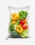 Mixed Vegetable in a Plastic Bag ready for sales.