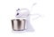 Mixer, hand mixer or stand mixer, is a kitchen device that uses a gear-driven mechanism to rotate a set of  beaters in a bowl