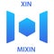 Mixin Coin cryptocurrency blockchain icon. Virtual electronic, internet money or cryptocoin symbol, logo