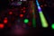 mixing console with blurred look live on stage