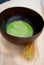 Mixing Japanese Matcha Green Tea