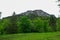 Mixnitz - Scenic view on an alpine meadow and mount Roethelstein in Styria, Austria