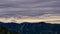 Mixnitz - Strange clouds and view from mount Roethelstein in Styria, Austria. Bushland and Hills