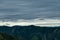 Mixnitz - Strange clouds and view from mount Roethelstein in Styria, Austria. Bushland and Hills