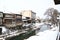 Miyagawa River Surrounded with Snow