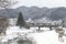 Miyagawa River Surrounded with Snow