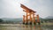 Miyajima, Floating Torii gate time lapse, low tide, Japan.