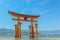 Miyajima island - Itsukushima Floating Torii Gate in the water