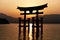 Miyajima Torii At Sunset