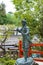 Miyamoto Musashi Statue at Hachidai-Jinja Shrine in Kyoto, Japan. Miyamoto Musashi 1584-1645 was a