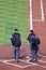 MLB Baseball - Umpire Crew Meeting at Home Plate