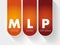 MLP - Master Limited Partnership acronym, business concept background