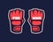 MMA Gloves Vector Template