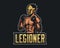 MMA Legion Logo Template. Mascot Logo Vector.eps