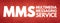 MMS - Multimedia Messaging Service acronym