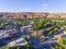 Moab city center aerial view, Utah, USA