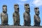 Moai in Easter Island, Chile