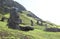 Moai Ruins in Easter Island, Chile