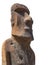 Moai sculpture isolated