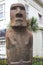 Moai statue in the front of Museo Fonck in Vina Del Mar, Chile