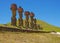 Moai Stone Statues at Rapa Nui - Easter IslanD