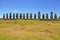 Moai Stone Statues at Rapa Nui - Easter Island