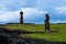 Moais in Hanga Roa, Easter Island, Chile