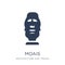 Moais icon. Trendy flat vector Moais icon on white background fr