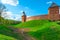 Moat around the walls of the Novgorod Kremlin