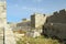 Moat of a knightly fortress on the island of Rhodes