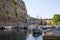 Moat under the fortress in the old town of Corfu island, Greece