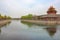 Moat and watchtower north of the Forbidden City