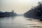 The moat, water became frozen at the Forbidden City in winter, Beijing, China