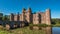 A moated brick castle in Southern England