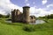 Moated Caerlaverock Castle,