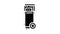 mobile air compressor glyph icon animation