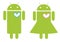 Mobile Android love couple