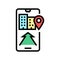 mobile application navigation color icon vector illustration