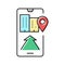 mobile application navigation color icon vector illustration