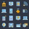 Mobile banking icons