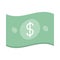 Mobile banking, money banknote currency cash flat style icon