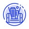 Mobile, Cell, Technology, Building Blue Dotted Line Line Icon