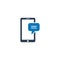 Mobile Chatting icon. Love message icon. Mobile Chat, Message, smart phone, sms icon