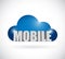 Mobile cloud illustration design