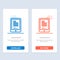Mobile, Coding, Hardware, Cell  Blue and Red Download and Buy Now web Widget Card Template