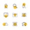 mobile , computer , technology , calls , home , eps icons set vector