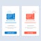 Mobile, Display, Technology, Flexible  Blue and Red Download and Buy Now web Widget Card Template