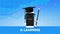 Mobile E-Laerning Conceptual Vector Illustration Online Education Advantage Points Cartoon Smartphone In Grad Hat